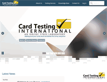 Tablet Screenshot of cardtest.com